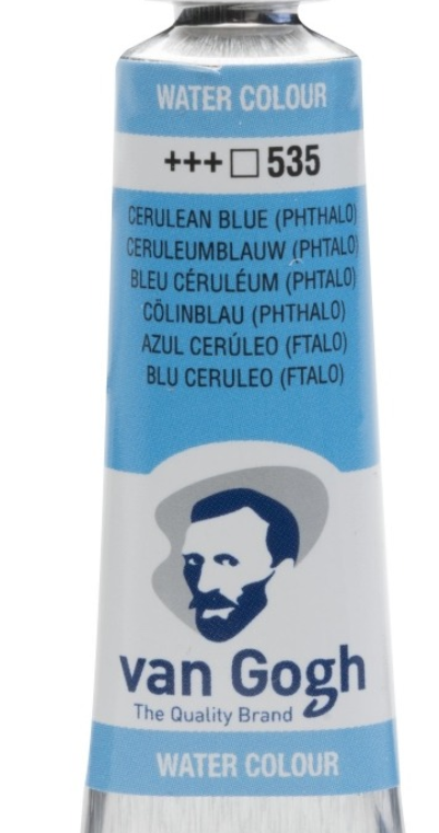 Van Gogh Watercolor Paint 10ml Cerulean Blue Phthalo